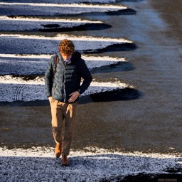 image winter ice commuter street